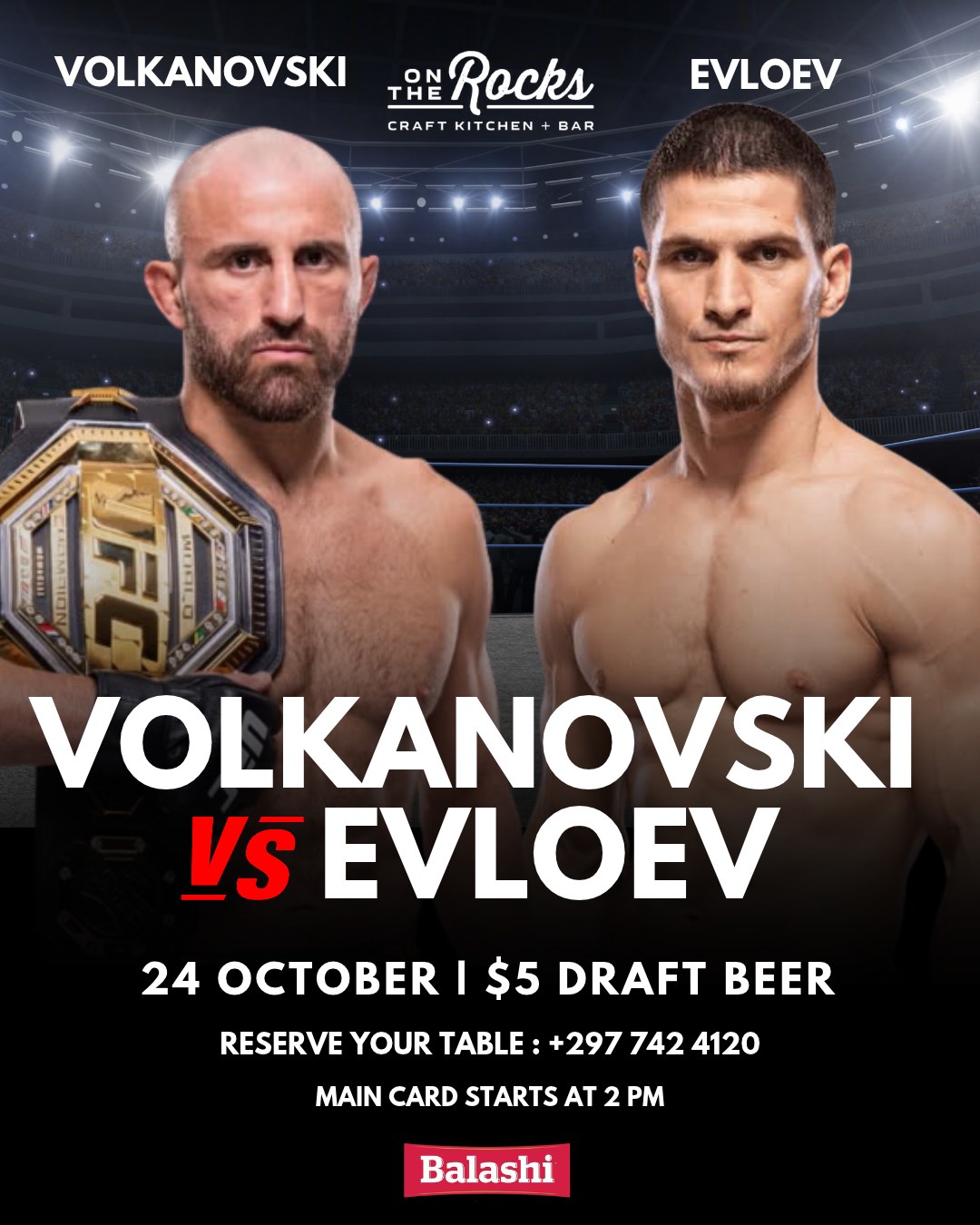 UFC 333: Volkanovski vs. Evloev Live Screening