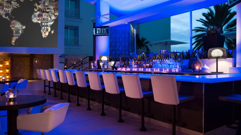 Blue Bar venue in Aruba