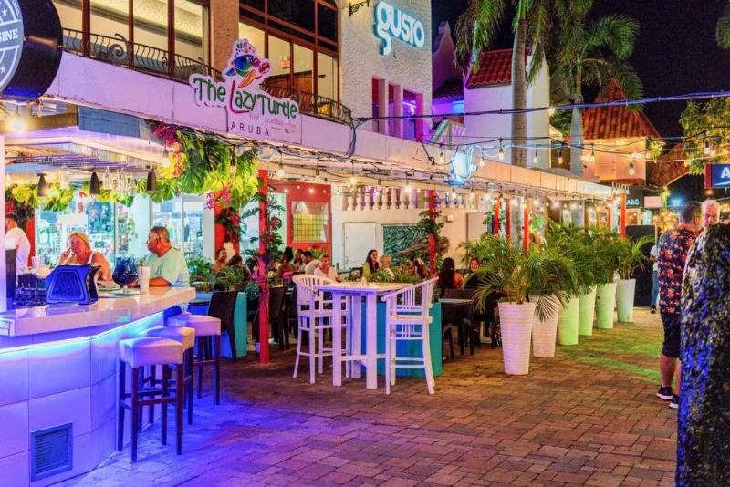The Lazy Turtle venue in Aruba